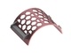 Griglia con larghezza 497 largo, spessore t=15, Perforazione a nido d'ape SW70 