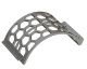 Griglia con larghezza 524, spessore t=25 foratura Ø25, ponticello 7 per Lindner Recyclingtech 