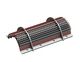 Griglia con larghezza 701 largo, spessore t=6 foratura Ø15, ponticello 6/8 per Untha 