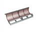 Griglia con larghezza set da 2 1840, spessore t=10 foratura Ø30, ponticello 10, Hardox per Vecoplan Vecoplan VAZ