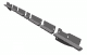 Holder for sealing between counterknife crossbeam and discharge, primed for Vecoplan LLC (Retech) 