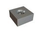 Knife 117x117x55, pointed corners, Premium Line, countersunk on both sides, X version for Lindner Recyclingtech Lindner Jupiter
