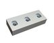 Knife 195x78x38 PremiumCut, 3 one-sided holes, X version for Artech Recyclingtechnik GmbH 