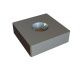 Knife 40x40x12, countersunk holes on both sides, chamfered corners for Holzmag | Metso 