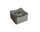 Knife 43x43x25, chamfered corners, PremiumCut, M12 thread, W8 version for Lindner Recyclingtech 