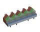 Knife holder rotor left 399x106x96 for Eldan HPG 205