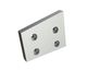 Knife outer right 123x102x20 4 counter-sunk holes, edge 90°, W-version for HSM GmbH + Co. KG 