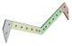 Messer oben 1644x100x30, 4-tlg., 16 Senkbohrungen Ø19/Ø30x20 für Paal 