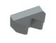 Messer rechts 2T 160x101x69, PremiumCut, 2 Zähne, Zahnschritt 80, W9-Variante für Eldan Recycling 