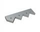 Outer stator blade, 440x126x37, Premium Line, version 95, W9 version for Lindner Recyclingtech Lindner Saturn