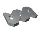 Peigne racleur 343x178x47, Creusabro, version 117 pour Lindner Recyclingtech Lindner Jupiter