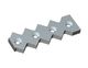 Peigne racleur extérieur 408x125x28 Premium Line, 4 trous fraisés, pas de denture 80 pour Weima Maschinenbau GmbH 