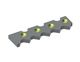 Pettine raschiatore centrale 399x125x28 Eco Line, 4 fori svasati, versione X per Weima Maschinenbau GmbH 