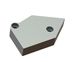 Plaque d'usure à droite 200x122x40 2 alésage Ø17/Ø25 pour Lindner Recyclingtech Lindner Jupiter