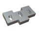 Raschiatore rotore a gradini 344x185x47, Creusabro, versione 117 per Lindner Recyclingtech Lindner Jupiter