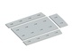 Repair plate set, 4-piece, for hydraulic ram assembly lever arm, short for Lindner Recyclingtech 