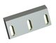 Rotor knife 244x110x19 Eco Line 3 long slot, blade 45°, 3xM10 thread, 