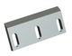 Rotor knife 244x110x19 Premium Line 3 long slot, blade 45°, 3xM10 thread, 