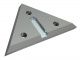 Rotor knife 314x214x40, StandardCut, 3 double-sided countersunk holes, W9 version for Eldan Recycling Eldan SC | Super Chopper