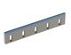Rotor knife 490x100x20, Hybrid Line, cutting edge 70°, carbide grade H5, 5x slotted holes 22x55 