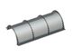 Screen basket 1014 wide, sheet thickness t=6 hole Ø20, bar width 6 