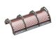 Screen basket 1067 mm wide, screen plate thickness t=8, perforation Ø30 ligament 8, Hardox for Vecoplan LLC (Retech) 