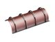 Screen basket 1070 wide, sheet thickness t=8 hole Ø13, bar width 6 for Vecoplan LLC (Retech) 