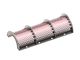 Screen basket 1300 wide, sheet thickness t=8 hole Ø30, bar width 7, 4 ridges for Vecoplan LLC (Retech) 