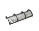 Screen basket 1300 wide, sheet thickness t=8 hole Ø50, bar width 8 for Vecoplan LLC (Retech) 