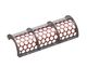 Screen basket 1300 wide, sheet thickness t=8 hole Ø76, bar width 14 for Vecoplan 