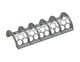 Screen basket 1322 wide, sheet thickness t=8 hole Ø102, bar width 25 for Vecoplan LLC (Retech) 