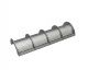 Screen basket 1582 mm wide, screen plate thickness t=8, perforation Ø25 ligament 7 for Vecoplan LLC (Retech) Vecoplan VAZ 1600 (New Generation)