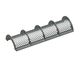 Screen basket 1582 wide, sheet thickness t= 8 hole Ø32, bar width 8 for Vecoplan 