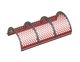 Screen basket 1677 wide, sheet thickness t=8 3-piece, hole Ø50, bar width 10, M12 thread for Holzmag | Metso 
