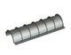 Screen basket 1687 wide, sheet thickness t=8 hole Ø20, bar width 7 for Zerma | AMIS 
