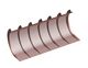 Screen basket 1988 wide, sheet thickness t=10 hexagonal hole WAF 30, bar width 6, 7 ribs for Zeno Zerkleinerungsmaschinen 