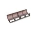 Screen basket 2-piece 1015 wide sheet thickness t=10, hole Ø20, bar width 6.6 for Vecoplan Vecoplan VAZ