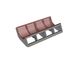 Screen basket 2-piece 1780 wide sheet thickness t=15, hole Ø35, bar width 12 for Vecoplan LLC (Retech) 