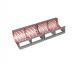 Screen basket 2030 wide, sheet thickness t=15 2-parts, hole Ø50, bar width 15, Hardox for Vecoplan LLC (Retech) Vecoplan VAZ 220/200
