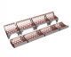Screen basket 2082 wide, sheet thickness t=12 2x4-parts, hole Ø60, bar width 20, Hardox for Vecoplan Vecoplan VNZ