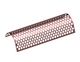 Screen basket 2490 wide, sheet thickness t=12 hexagonal holes SW80, bar width 23 for Zeno Zerkleinerungsmaschinen 