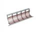 Screen basket 2520 wide, sheet thickness t=12 5-piece, hole 80, bar width 25, Hardox for Vecoplan LLC (Retech) 