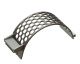 Screen basket 340 wide, sheet thickness t=15 hexagonal holes , bar width 12, WAF 60 for Lindner Recyclingtech Lindner Power Komet 2800