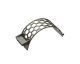 Screen basket 340 wide, sheet thickness t=15 hexagonal holes, WAF 90, bar width 18, Creusabro for Lindner Recyclingtech 