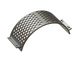 Screen basket 342 mm wide, screen plate thickness t=15, perforation Ø35, ligament 10, Creusabro for Lindner Recyclingtech 