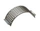 Screen basket 342 wide, sheet thickness t=15 hole Ø45, bar width 12, Creusabro for Lindner Recyclingtech 