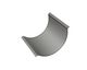 Screen basket 397 wide, sheet thickness t=4 Hardox hole Ø3, bar width 2 for Molinari 