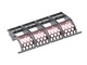 Screen basket, 4-piece, 2030x12x1024, perforation Ø100 ligament 27, Hardox for Vecoplan LLC (Retech) 