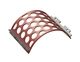 Screen basket 414 mm wide, screen plate thickness t=10, perforation Ø70 ligament 20, Hardox for Vecoplan 