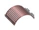 Screen basket 414 wide, sheet thickness t=10 hole Ø25,4, bar width 8 for Vecoplan 
